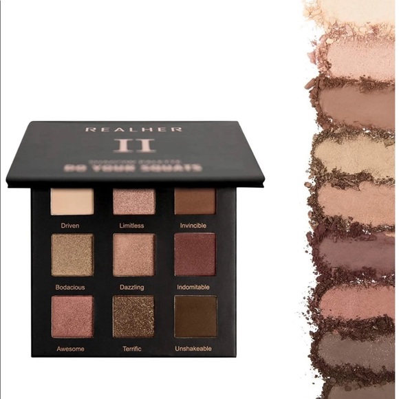 2 PC Set REALHER Eye Shadow Palette & Highlighter - Picture 2 of 12